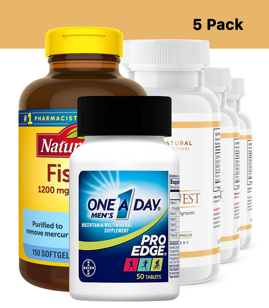 Kit 8 (3 Vigor Quest + 1 Omega 3 + 1 One a day men´s)